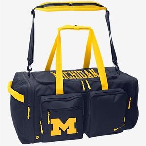Nike University of Michigan college duffle bag utility power 2.0